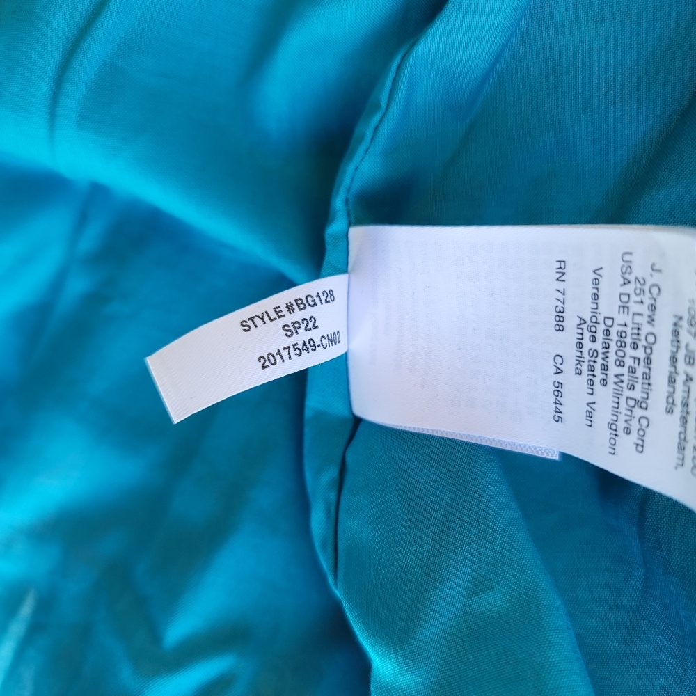 New! J.CREW sz 12 Side cutout organic cotton dress in Liberty Giorgia Duke NWT - Picture 12 of 12